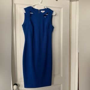 Calvin Klein Cobalt Blue size 6 cutout dress